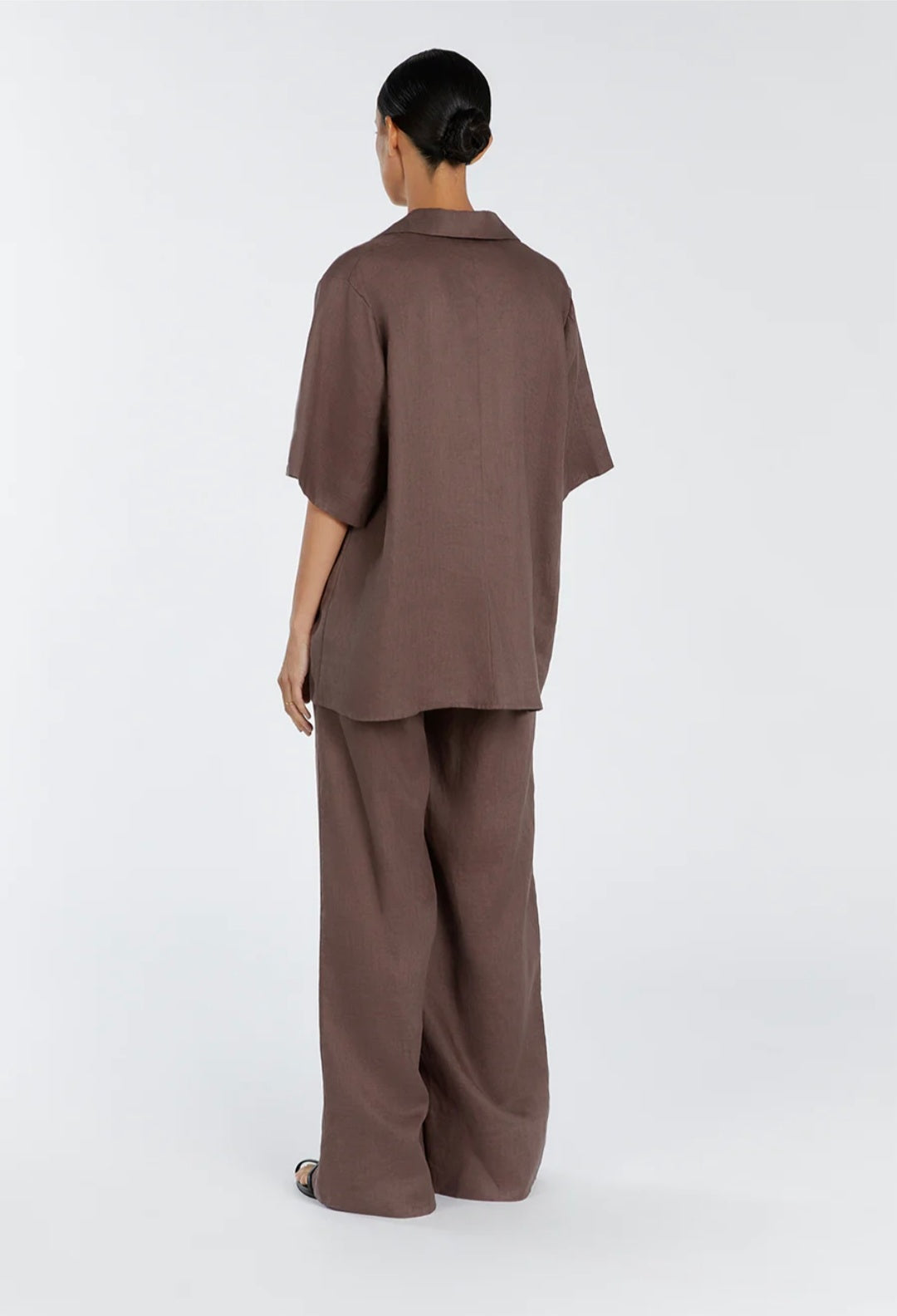Brown Linen Co ord set | Co-ord set | Linen Clothing | 100% Organic Linen